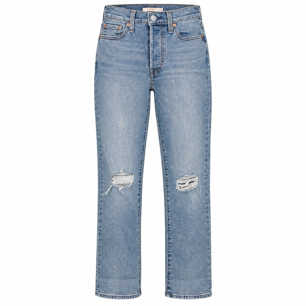 Levi's Jeans Size 26 Womens Wedgie Straight Button Fly High Rise Blue Denim